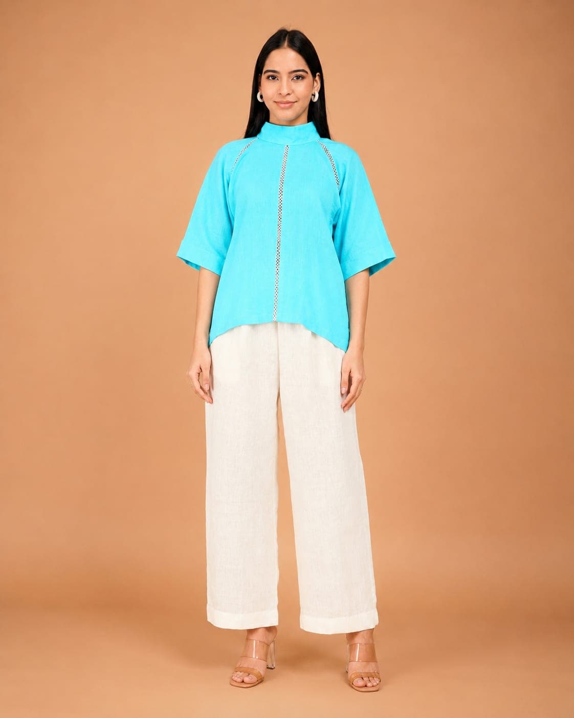 Celeste Line Linen Top - view 1 of 5