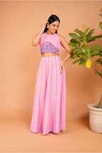 Blush Verse Hand-Embroidered Linen Set