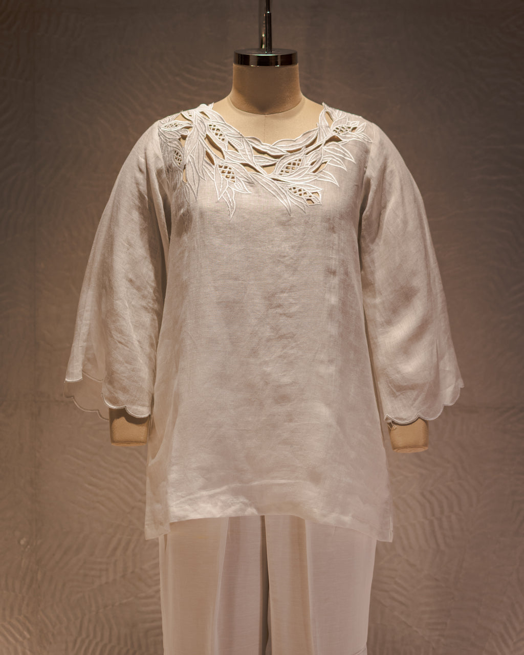 Cloud Leaf Pure Linen Top
