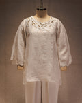 Cloud Leaf Pure Linen Top