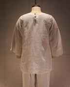 Cloud Leaf Pure Linen Top