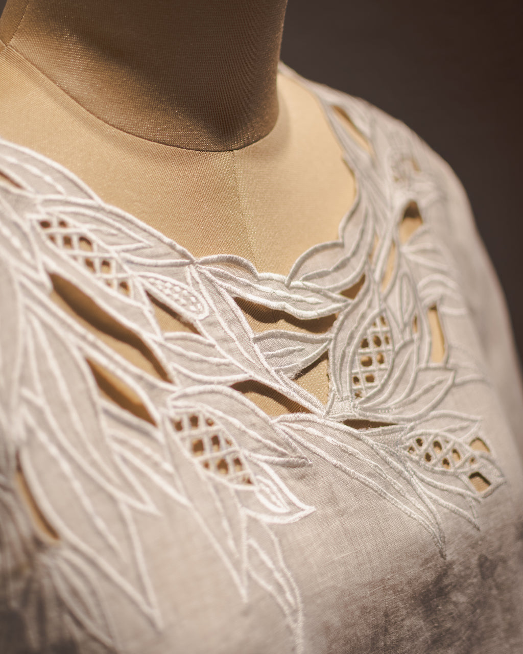 Cloud Leaf Pure Linen Top