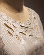 Cloud Leaf Pure Linen Top