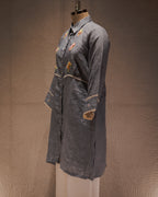 Slate Bloom Shirt Dress