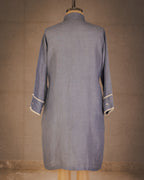 Slate Bloom Shirt Dress