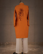 Saffron Muse Pure Linen Dress