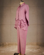 Rose Broderie Pure Linen Co-ord Set