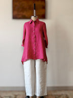 Fuchsia Linen Shirt