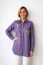 Flutter & Bloom Button-Down - View 1