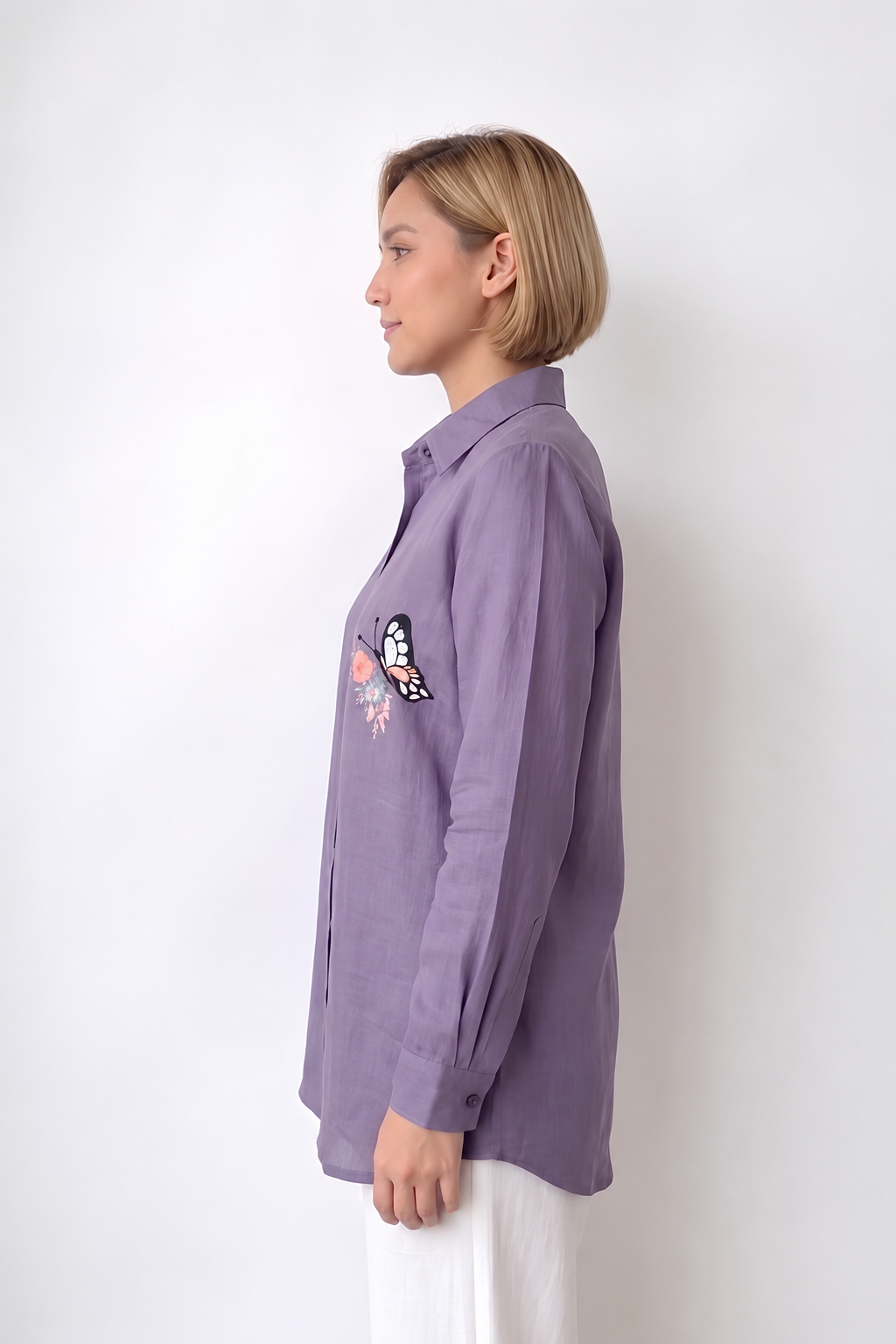 Flutter & Bloom Button-Down - View 2