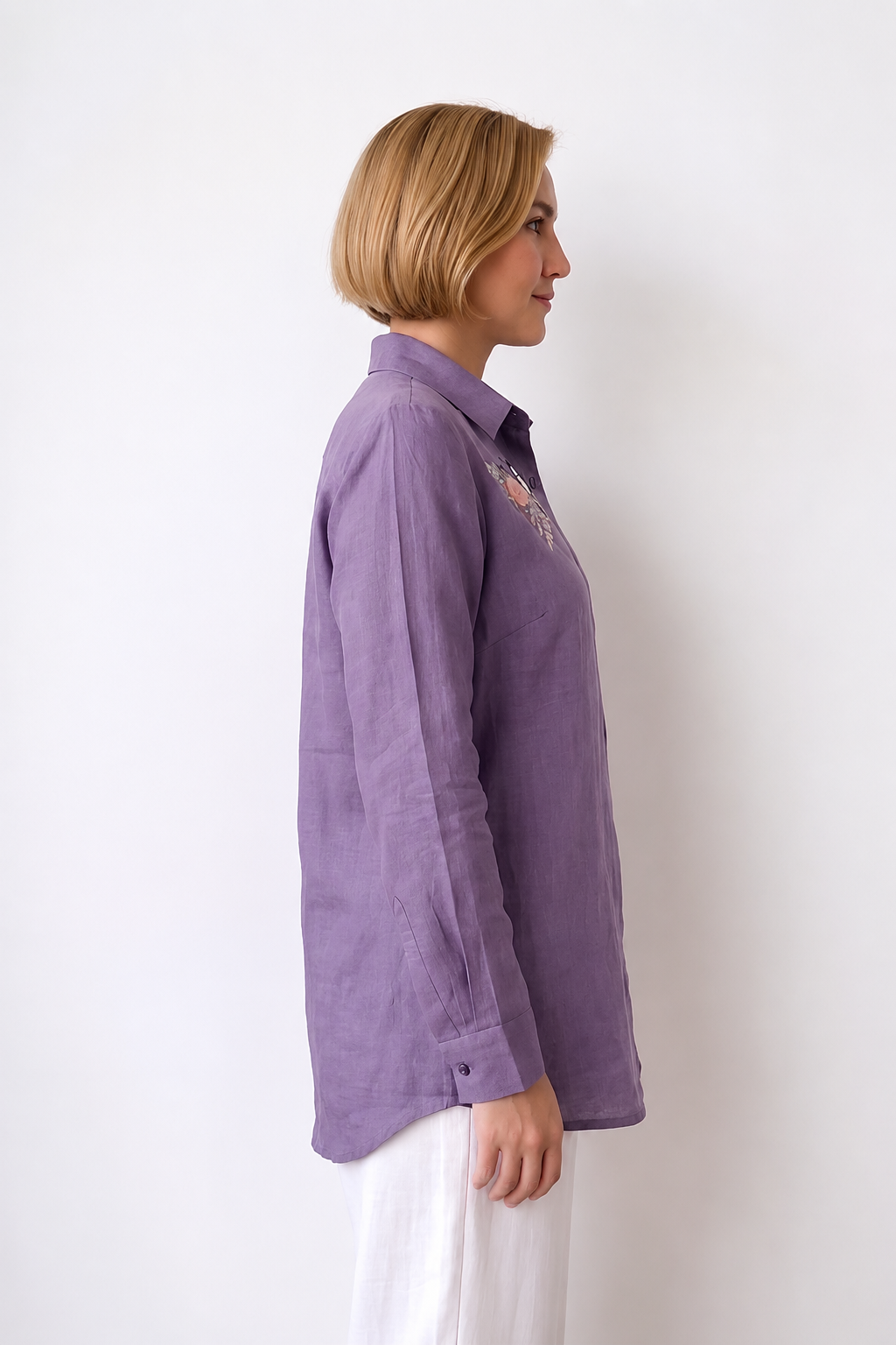Flutter & Bloom Button-Down - View 3