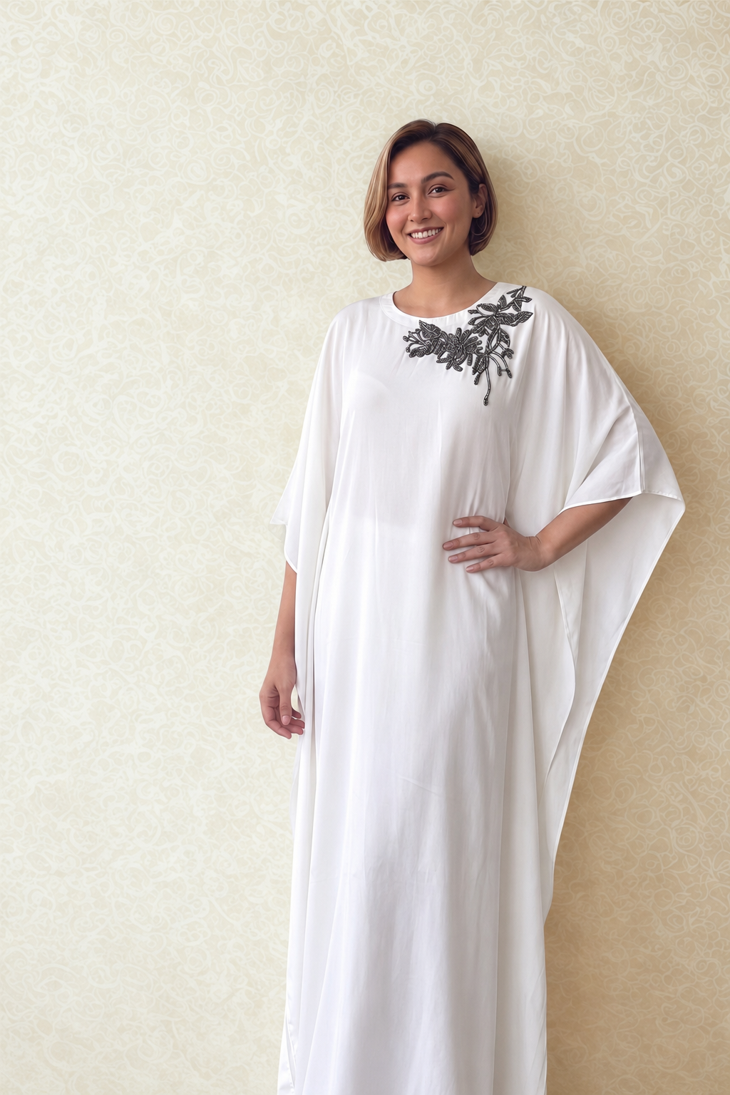Alabaster Breeze Kaftan - View 1