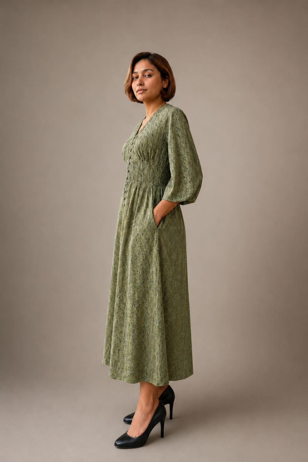 Olive Grove Dress - View 3